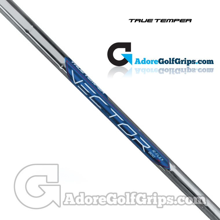 True Temper Vector Iron Shaft (90g-100g) - 0.370" Parallel Tip - Chrome