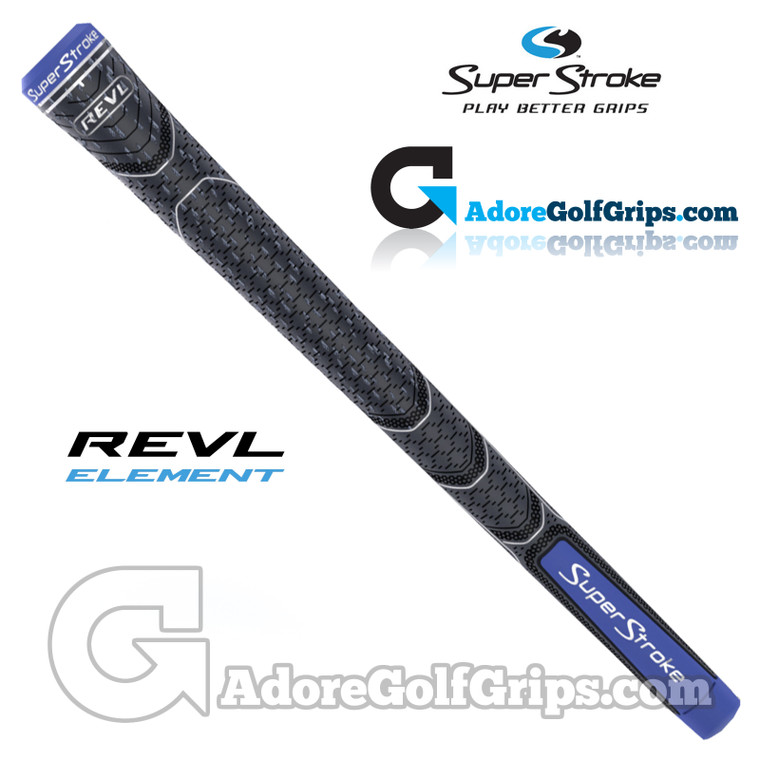 SuperStroke REVL Element Cord Standard Grips - Grey / Blue