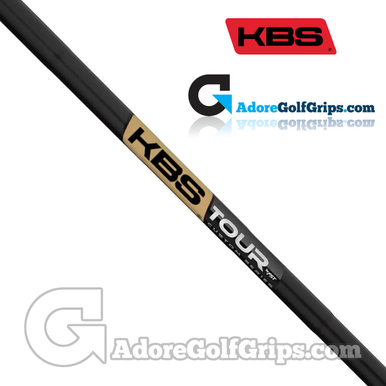 KBS Tour Custom Wedge Shaft (110g-130g) - 0.355" Tip - Black / Gold Label KBS Tour Custom Wedge Shaft (110g-130g) - 0.355" Tip - Black / Gold Label