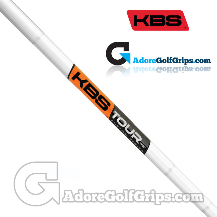 KBS Tour Custom Wedge Shaft (110g-130g) - 0.355" Tip - White / Orange Label KBS Tour Custom Wedge Shaft (110g-130g) - 0.355" Tip - White / Orange Label