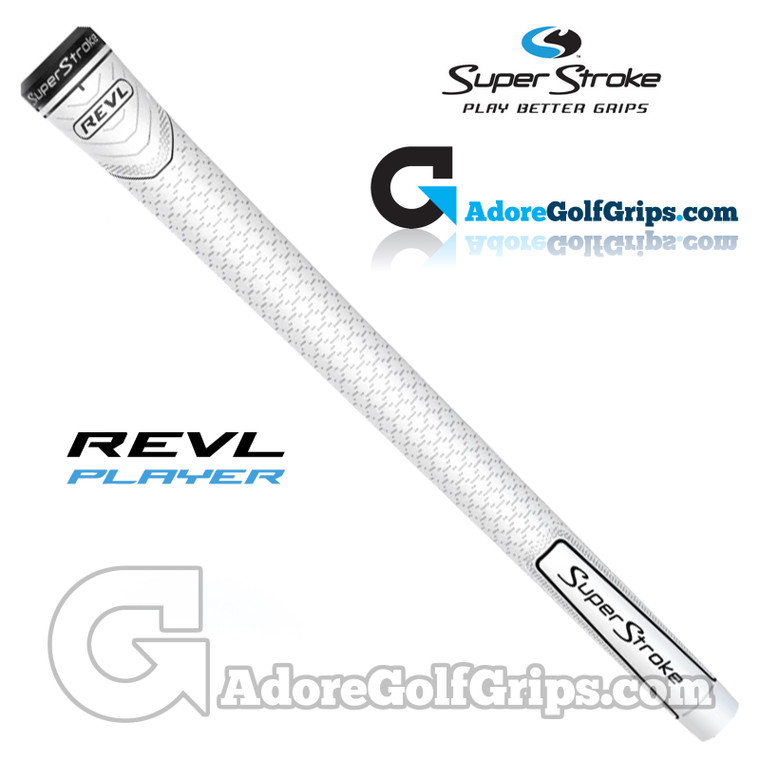 SuperStroke REVL Player Standard Grips - White