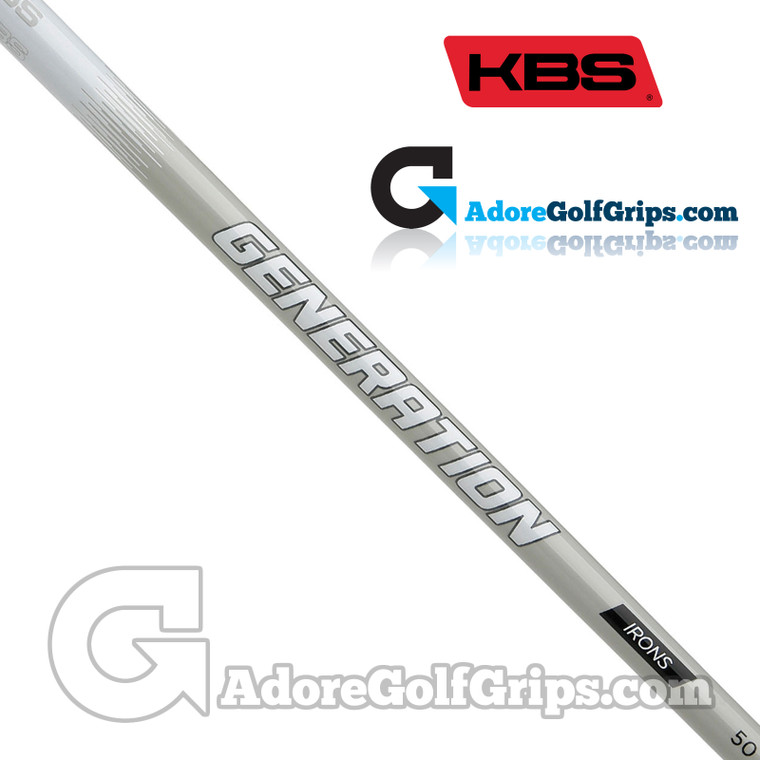 KBS Generation Graphite Iron Shaft (40g-50g) - 0.370" Parallel Tip - White