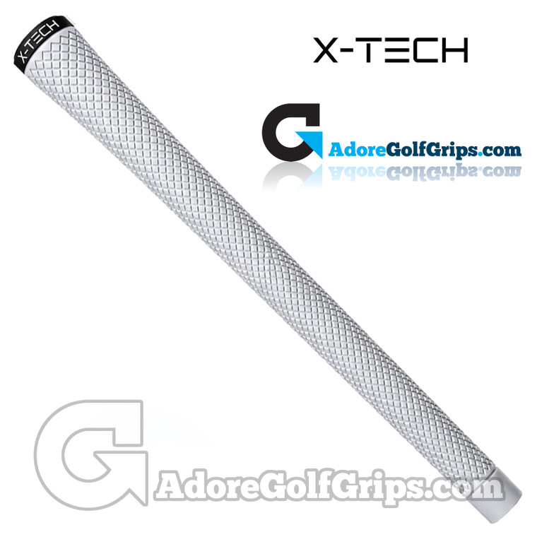 X-Tech Elastomer Midsize Grips - Grey