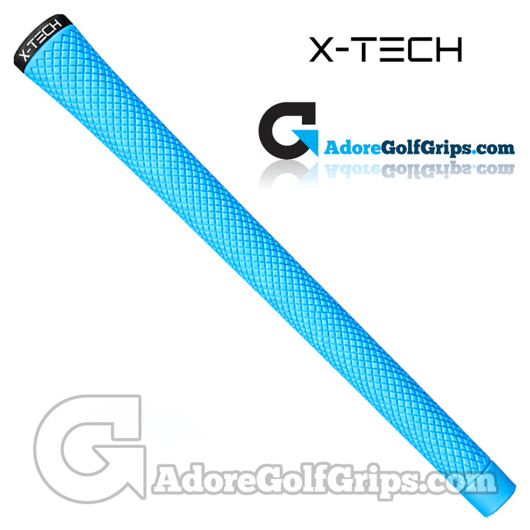 X-Tech Elastomer Midsize Grips - Light Blue