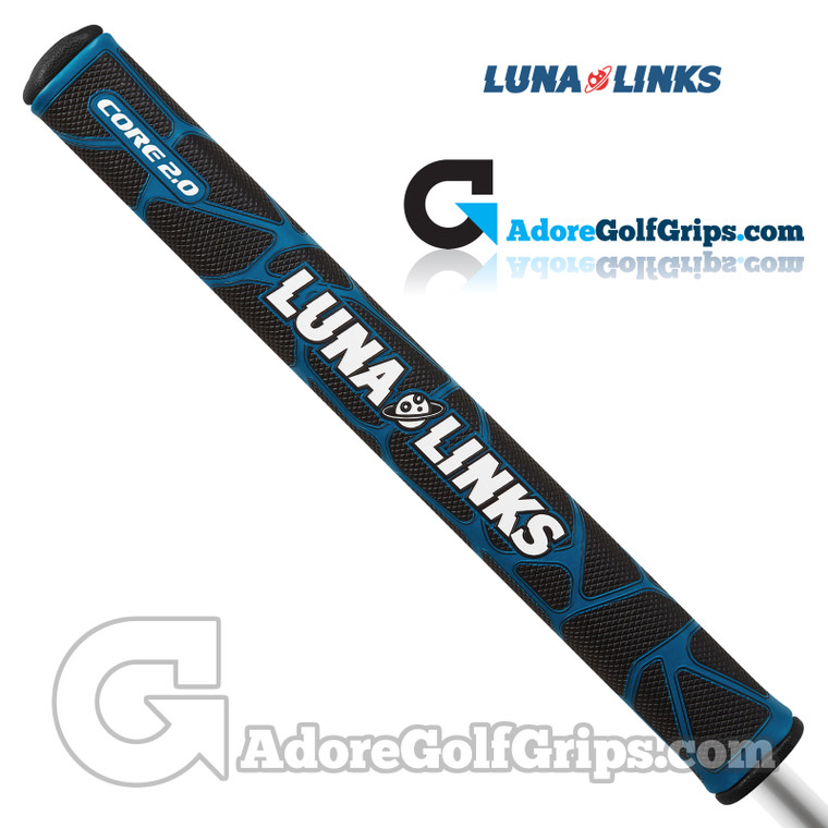 Luna Links Core 2.0 Putter Grip - Black / Blue