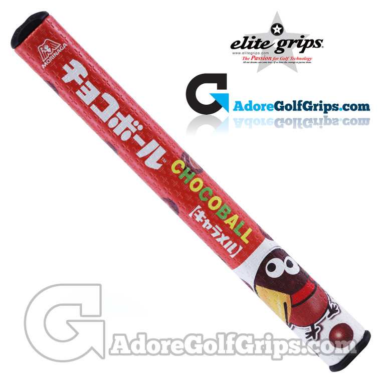 Elite Grips Morinaga Jumbo Pistol Polyurethane Limited Edition Putter Grip - Chocoball Orange