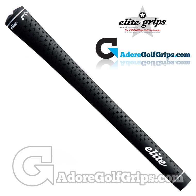 Elite Grips Lucky Star Rubber Midsize Grips - Black
