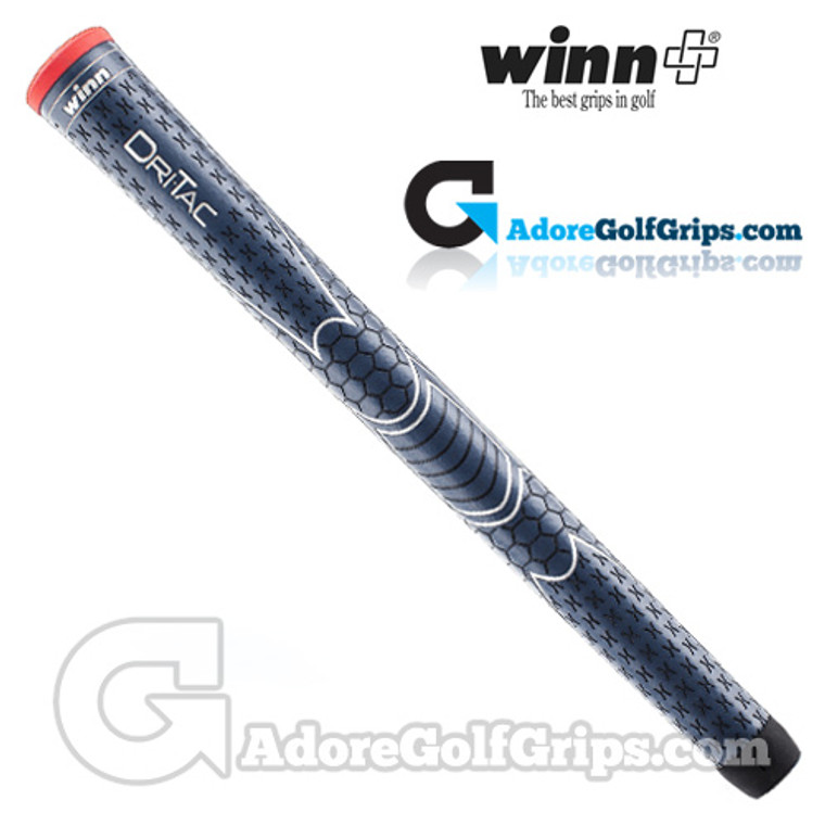 Winn Dri-Tac Soft Feel Grips - Navy Blue / Red