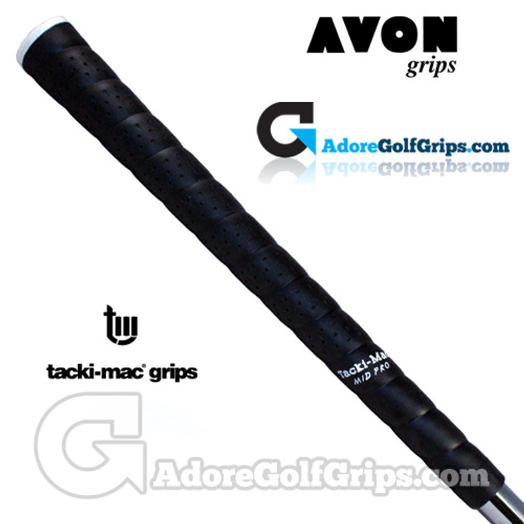 Avon Tacki-Mac Itomic Wrap Midsize Grips - Black / White