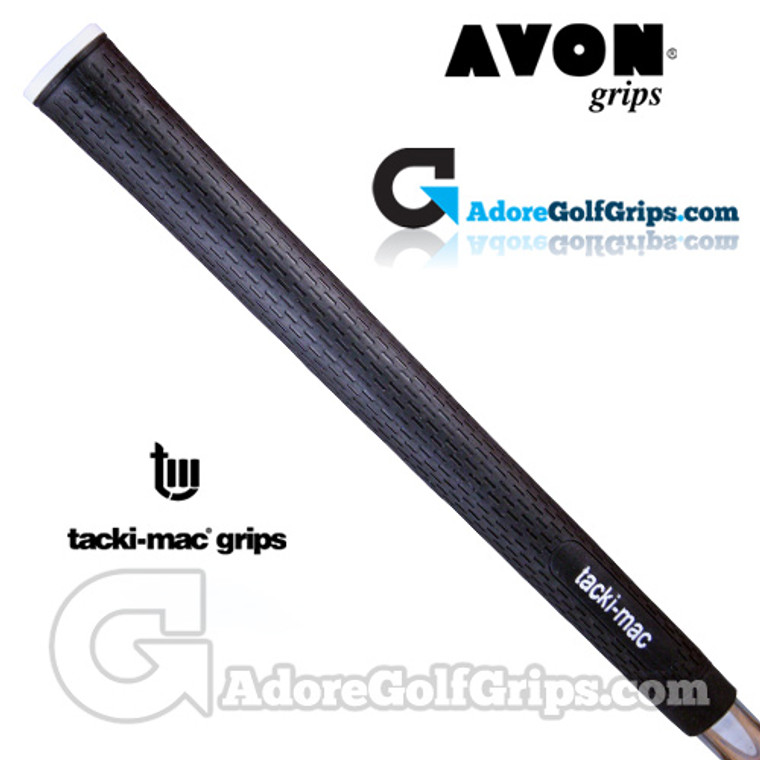 Avon Tacki-Mac Itomic Midsize Grips - Black / White