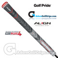 Golf Pride New Decade Multi Compound MCC Plus 4 Align Grips - Black / Grey / Red