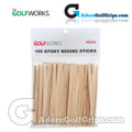 The GolfWorks Epoxy Mixing Sticks (100 Pack)