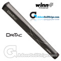 Winn Dri-Tac Jumbo Pistol Lite Putter Grip - Dark Grey / Silver