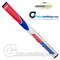 JumboMax JMX JumboFlat 17 Inch Long / Arm Lock Putter Grip - White / Blue / Red