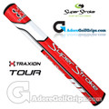 SuperStroke TRAXION Tour 3.0 Tech-Port Putter Grip - Red / White