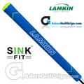 Lamkin Sink Fit Skinny Pistol Rubber Putter Grip - Blue / Lime Green