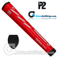 P2 Reflex TOUR Giant Putter Grip - Red / Grey