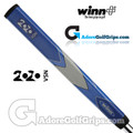 Winn 2020 VSN Jumbo Pistol Lite Putter Grip - Blue / Grey