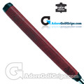 The Grip Master Roo Leather Midsize Paddle Putter Grip - Dark Red