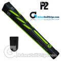 P2 Classic TOUR Jumbo Putter Grip - Black / Lime Green