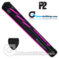 P2 React TOUR Jumbo Putter Grip - Black / Pink