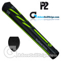 P2 Reflex TOUR Giant Putter Grip - Black / Lime Green