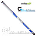 JumboMax JMX 21 Inch Long / Arm Lock Putter Grip - White / Silver / Blue