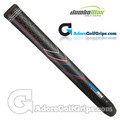 JumboMax STR8 Tech Non-Tapered JMX UltraLite Series Giant (MEDIUM +5/16") Grips - Black / Blue / Red