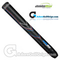 JumboMax STR8 Tech Non-Tapered JMX UltraLite Series Giant (X-LARGE +3/8") Grips - Black / Blue / Red