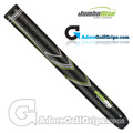 JumboMax STR8 Tech Non-Tapered Tour Series Giant (X-LARGE +3/8") Grips - Black / Lime Green / White