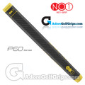 NO1 Grip P60 Series Straight Mid Jumbo Putter Grip - Black / Yellow