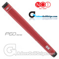 NO1 Grip P60 Series Straight Mid Jumbo Putter Grip - Red / White