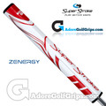 SuperStroke ZENERGY Tour 2.0 Tech-Port Putter Grip - White / Red