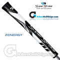 SuperStroke ZENERGY Pistol Tour Tech-Port Putter Grip - Black / White