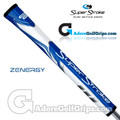 SuperStroke ZENERGY Pistol Tour Tech-Port Putter Grip - Blue / White