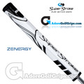 SuperStroke ZENERGY SS2R Squared Tech-Port Putter Grip - White / Black