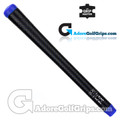 The Grip Master The Master Cowhide Leather Sewn Grips - Black / Blue