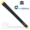 The Grip Master The Master Cowhide Leather Sewn Grips - Black / Yellow