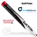 Golf Pride Reverse Taper Round Medium Midsize Putter Grip - Black / White / Red