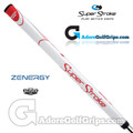 SuperStroke ZENERGY 1.0P 17 Inch Putter Grip - White / Red