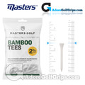 Masters Golf White Bamboo Tees - 2 3/4 Inch (70mm) - White (20 Pack)