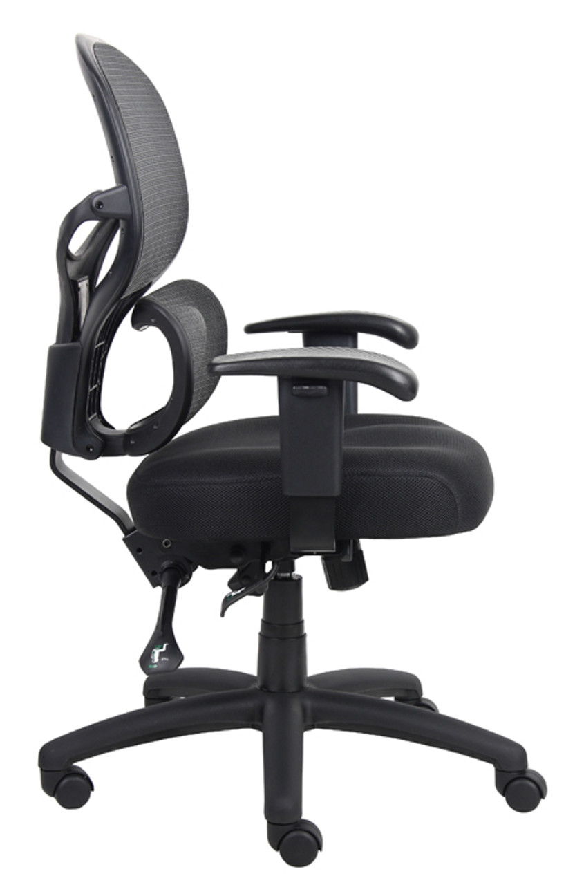 Boss Office Products DX Posture Office Chair with Adjustable Arms in Blue