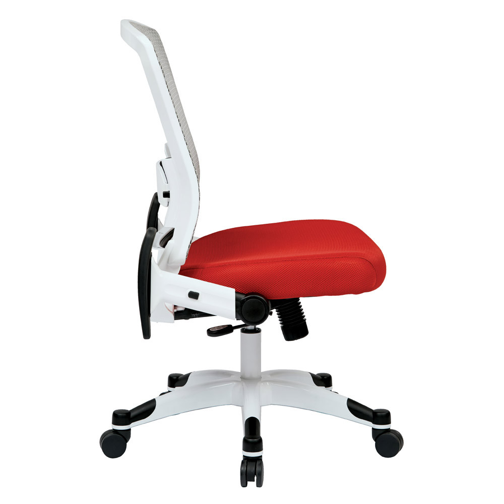 Office Star ProGrid Breathable Mesh Manager's Office Chair with Adjustable Seat Height, Multi-Function Tilt Control and Seat Slider, Mid Back, Icon Black Fabric - Thumbnail 5