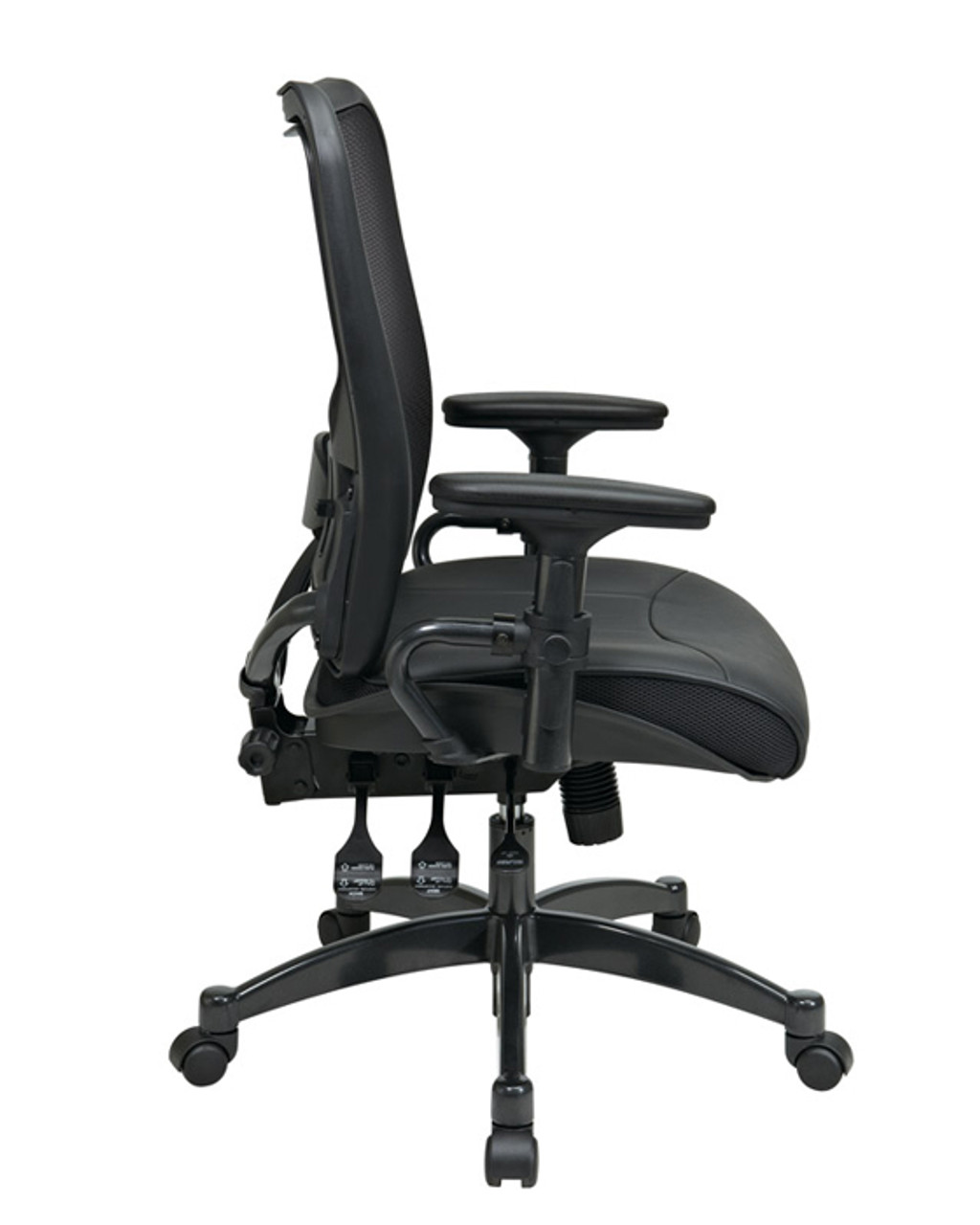 Office Star Black Dual Function Ergonomic Chair