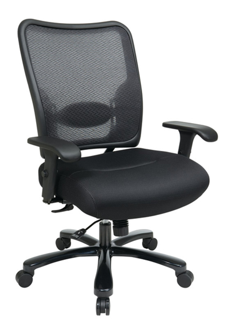 black airgrid back office chair