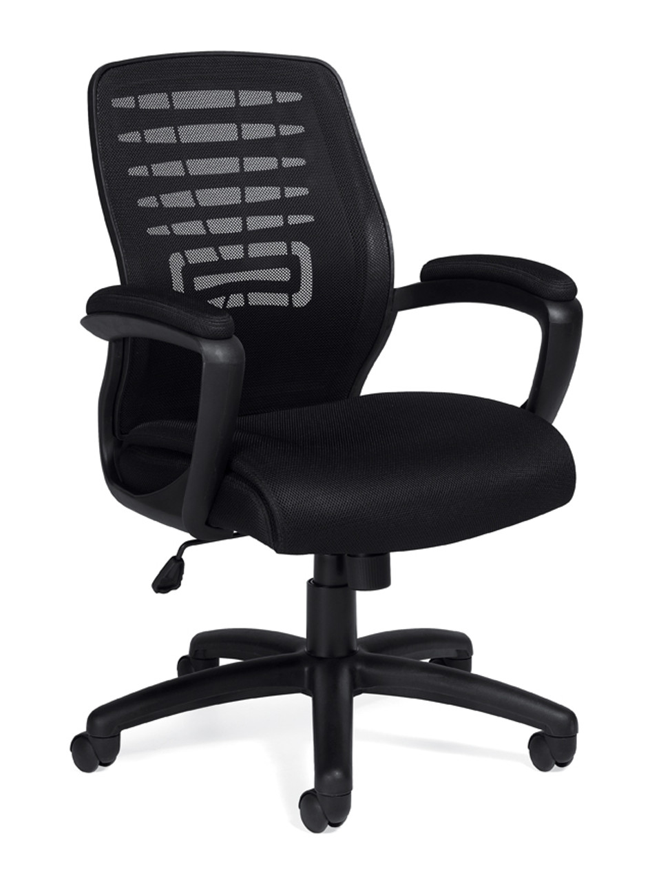 Offices To Go Mesh Executive Chair with fixed height molded arms