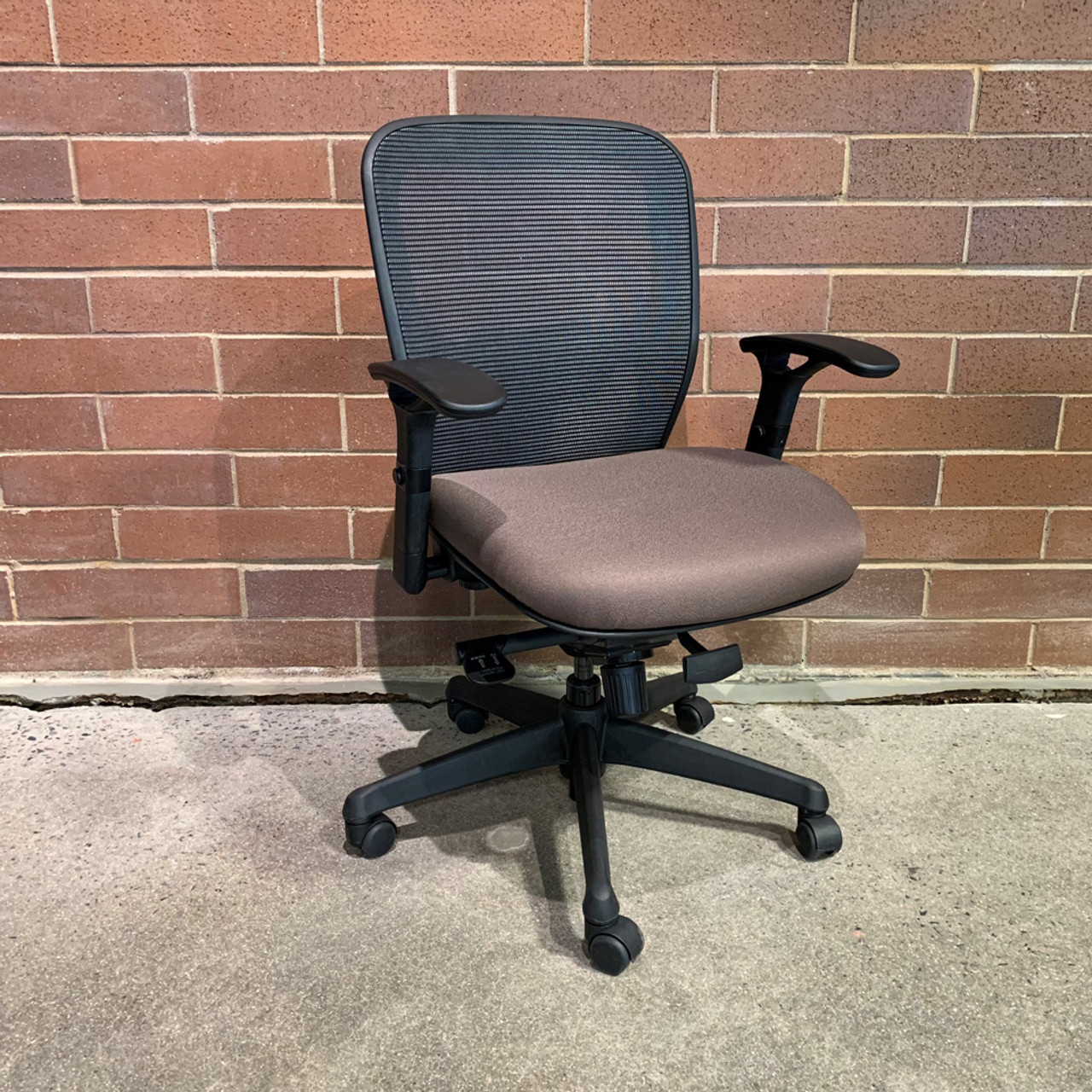 radnor mesh and fabric armless task chair