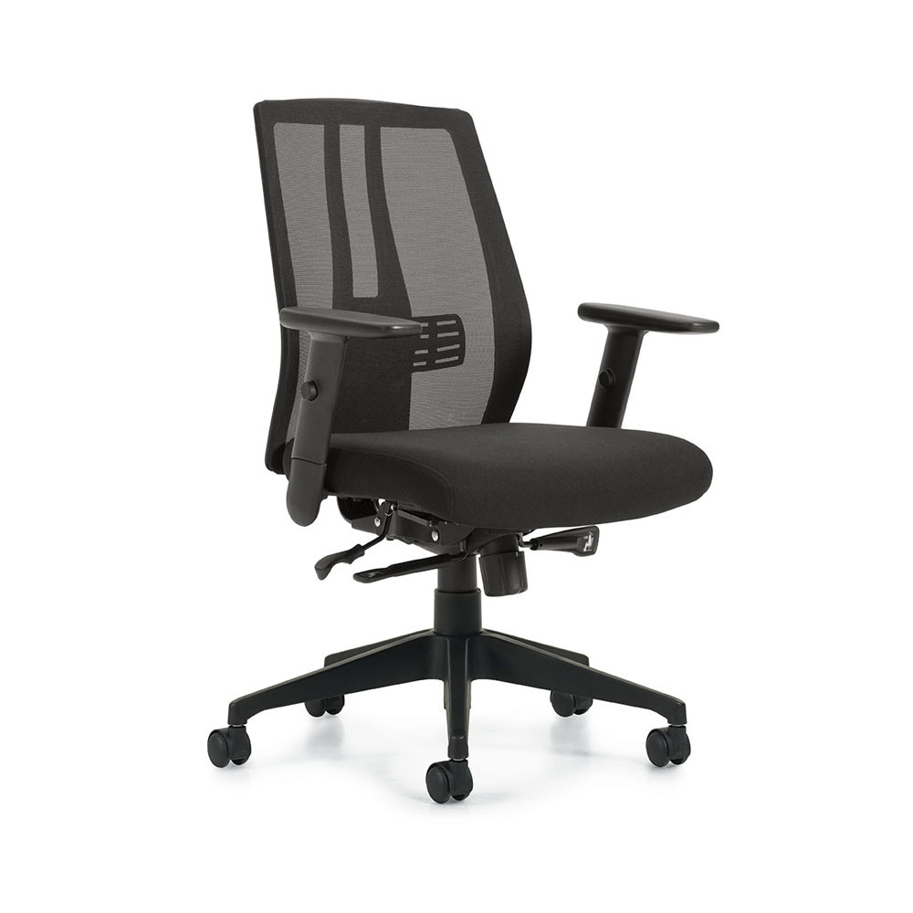Offices To Go - Mesh Back Synchro-Tilter Task Chair - Everything