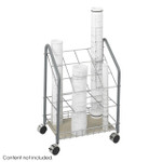 Safco Tubular Steel Wire Roll File, 12 Compartment