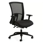 VION-Mesh High Back Weight Sensing Synchro - Tilter Chair 6321-8ASBK-UR22